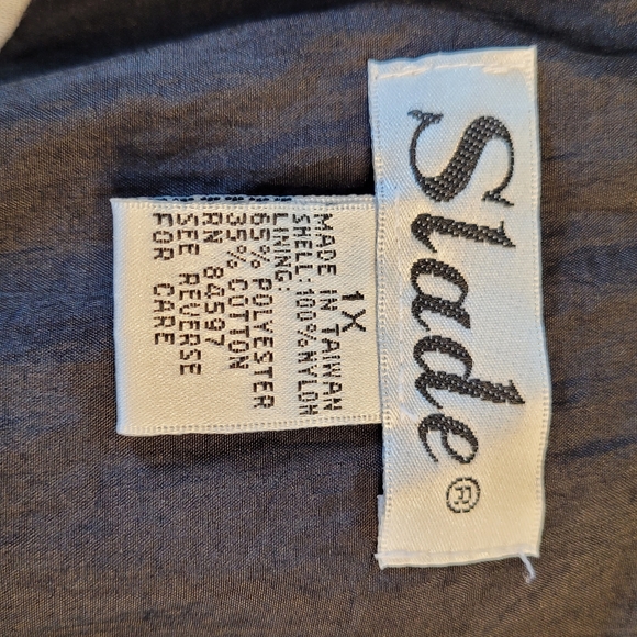 SLADE Vintage 80s / 90s Colorblock Nylon Windbreaker Women's XL - Picture 5 of 10